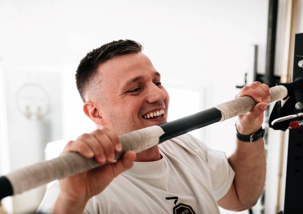 Robert Zimmermann beim Training im Bollwerk Potsdam